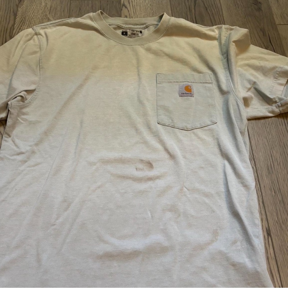 Carhartt Men's Cream Pocket T-Shirt